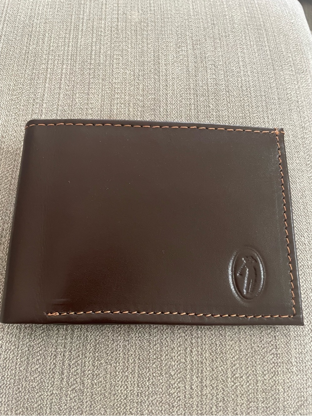 Golf Wang Genuine Leather Brown Bifold Mens Wallet. Great Wang Custom Wallets.